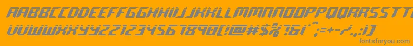 roboclonelaser-Schriftart – Graue Schriften auf orangefarbenem Hintergrund