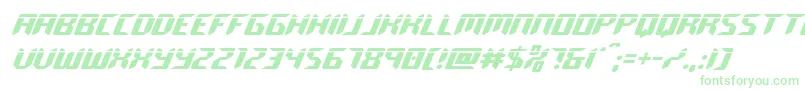 roboclonelaser Font – Green Fonts on White Background