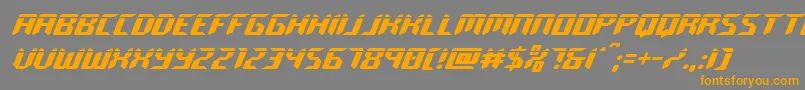 roboclonelaser Font – Orange Fonts on Gray Background
