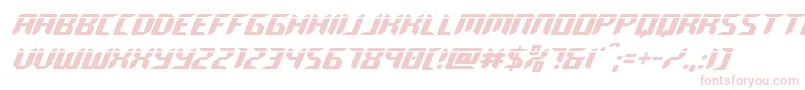 roboclonelaser Font – Pink Fonts on White Background