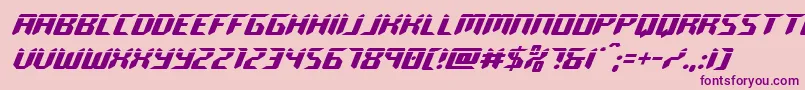 roboclonelaser Font – Purple Fonts on Pink Background