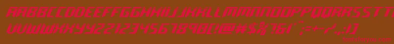 roboclonelaser Font – Red Fonts on Brown Background