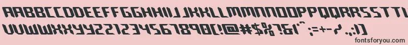 robocloneleft Font – Black Fonts on Pink Background