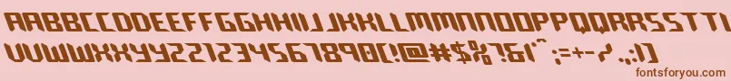 More about robocloneleft Font robocloneleft Font – Brown Fonts on Pink Background