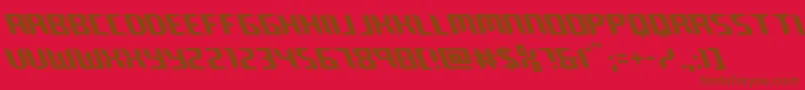 robocloneleft Font – Brown Fonts on Red Background
