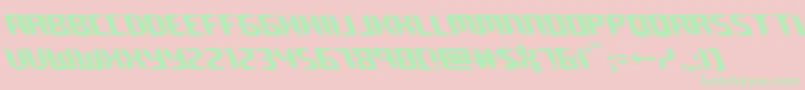 Weitere Informationen zur robocloneleft-Schriftart robocloneleft-Schriftart – Grüne Schriften auf rosa Hintergrund