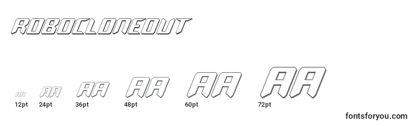 Robocloneout Font Sizes