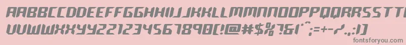 roboclonesemistraight Font – Gray Fonts on Pink Background