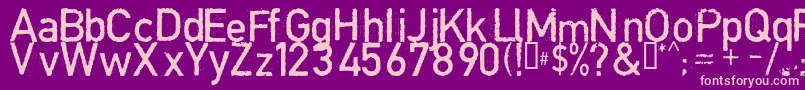 CopystructNormal Font – Pink Fonts on Purple Background