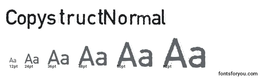CopystructNormal Font Sizes
