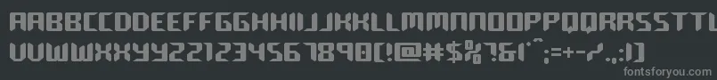 roboclonestraight Font – Gray Fonts on Black Background