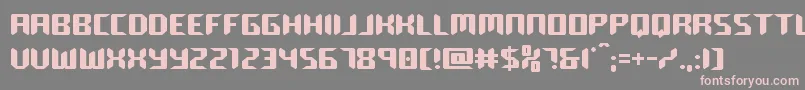 roboclonestraight Font – Pink Fonts on Gray Background