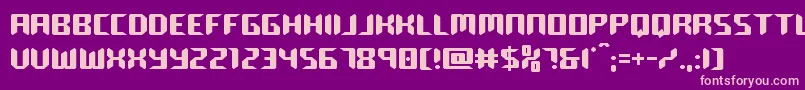 roboclonestraight Font – Pink Fonts on Purple Background