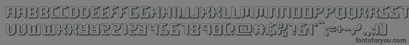 roboclonestraight3d Font – Black Fonts on Gray Background