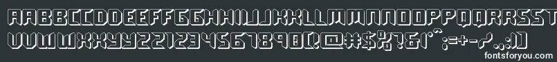 roboclonestraight3d Font – White Fonts