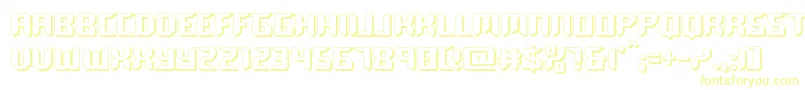 roboclonestraight3d-Schriftart – Gelbe Schriften