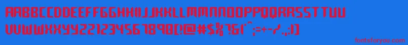 fuente roboclonestraightcond – Fuentes Rojas Sobre Fondo Azul
