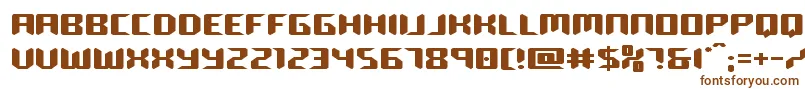 Шрифт roboclonestraightexpand – коричневые шрифты на белом фоне