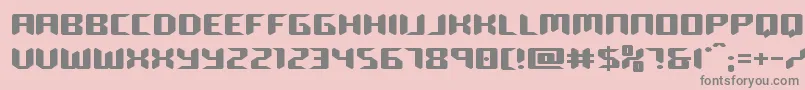 roboclonestraightexpand Font – Gray Fonts on Pink Background