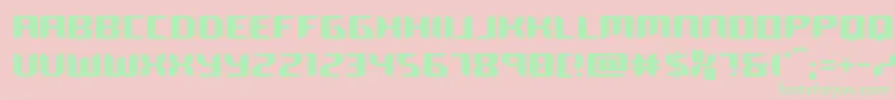 roboclonestraightexpand Font – Green Fonts on Pink Background