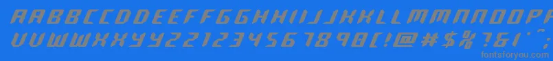 フォントroboclonetitle – 青い背景に灰色の文字