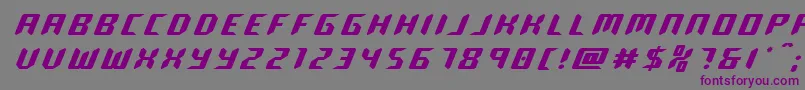 roboclonetitle Font – Purple Fonts on Gray Background