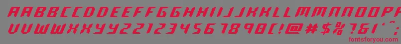 roboclonetitle Font – Red Fonts on Gray Background