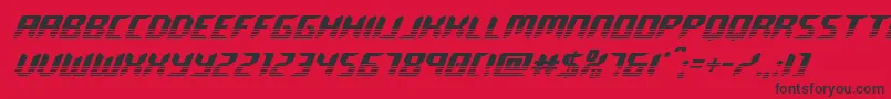 roboclonetwotone Font – Black Fonts on Red Background
