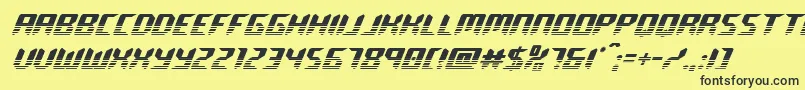 roboclonetwotone Font – Black Fonts on Yellow Background