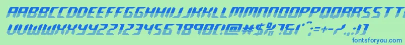 roboclonetwotone Font – Blue Fonts on Green Background