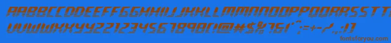 roboclonetwotone-fontti – ruskeat fontit sinisellä taustalla