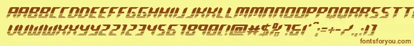 roboclonetwotone Font – Brown Fonts on Yellow Background