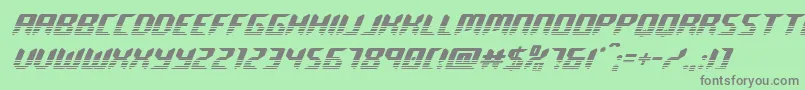 roboclonetwotone Font – Gray Fonts on Green Background