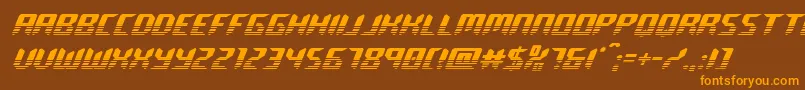fuente roboclonetwotone – Fuentes Naranjas Sobre Fondo Marrón