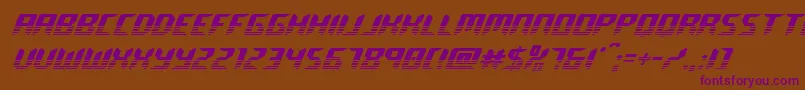 roboclonetwotone Font – Purple Fonts on Brown Background