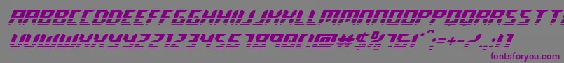 roboclonetwotone Font – Purple Fonts on Gray Background