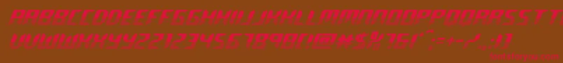 roboclonetwotone Font – Red Fonts on Brown Background