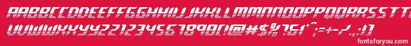 roboclonetwotone Font – White Fonts on Red Background