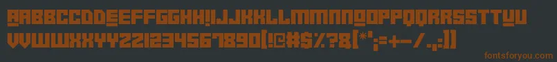 More about Robot Crush Font Robot Crush Font – Brown Fonts on Black Background