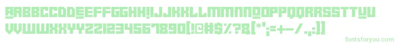 Robot Crush-Schriftart – Grüne Schriften auf weißem Hintergrund