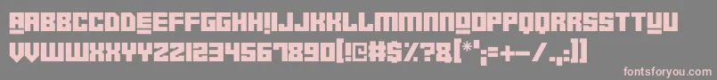 Robot Crush Font – Pink Fonts on Gray Background