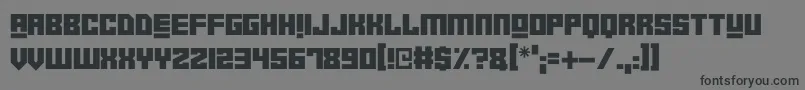 Robot Crush Font – Black Fonts on Gray Background