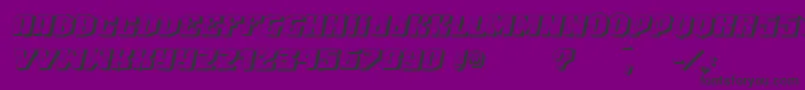 VtksHighlight3 Font – Black Fonts on Purple Background