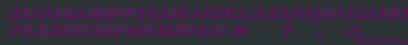 VtksHighlight3 Font – Purple Fonts on Black Background