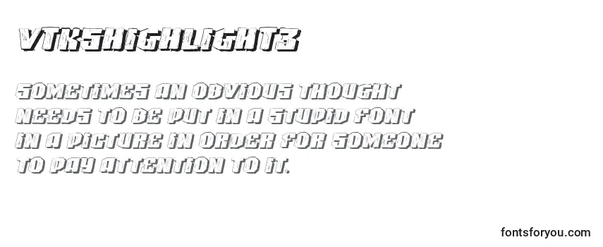 Обзор шрифта VtksHighlight3