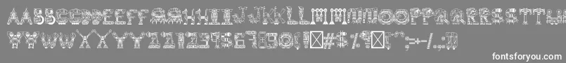 robot medoclone Font – White Fonts on Gray Background