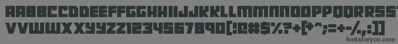 Robot Radicals Font – Black Fonts on Gray Background