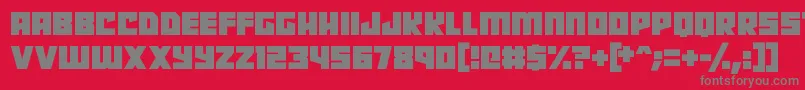 Шрифт Robot Radicals – серые шрифты на красном фоне