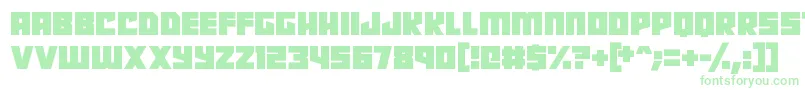 Robot Radicals Font – Green Fonts on White Background