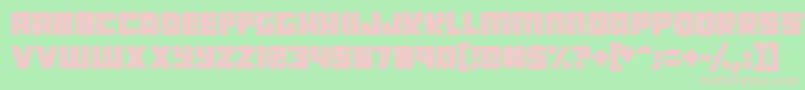 Robot Radicals Font – Pink Fonts on Green Background